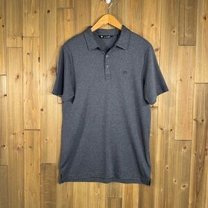 Travis Mathew Dark Gray Men's Polo Shirt Size Medium